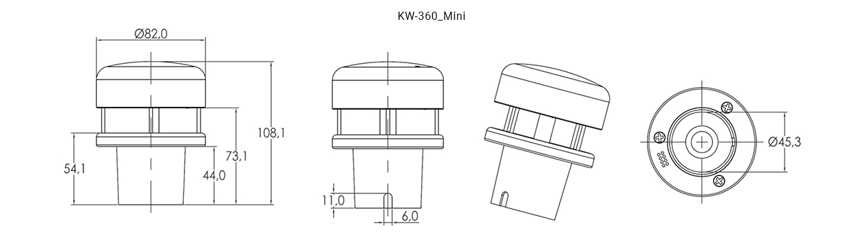 KW 360 mini 1 Dimension