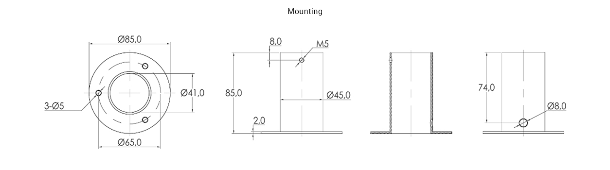 KW 360 mini 2 Dimension