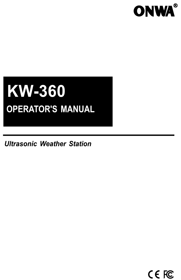 Руководство пользователя KW-360