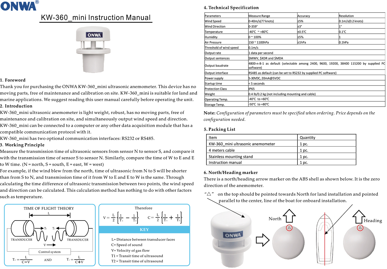 Руководство по быстрой установке KW-360_mini