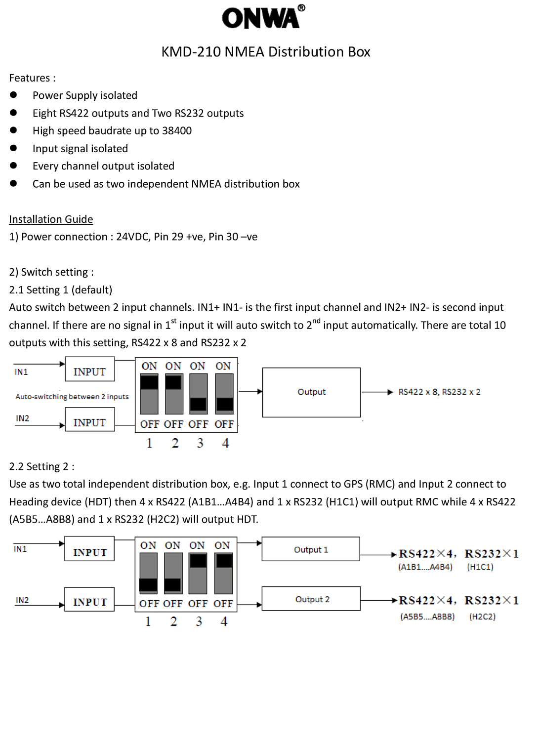 Руководство пользователя NMEA KMD-210