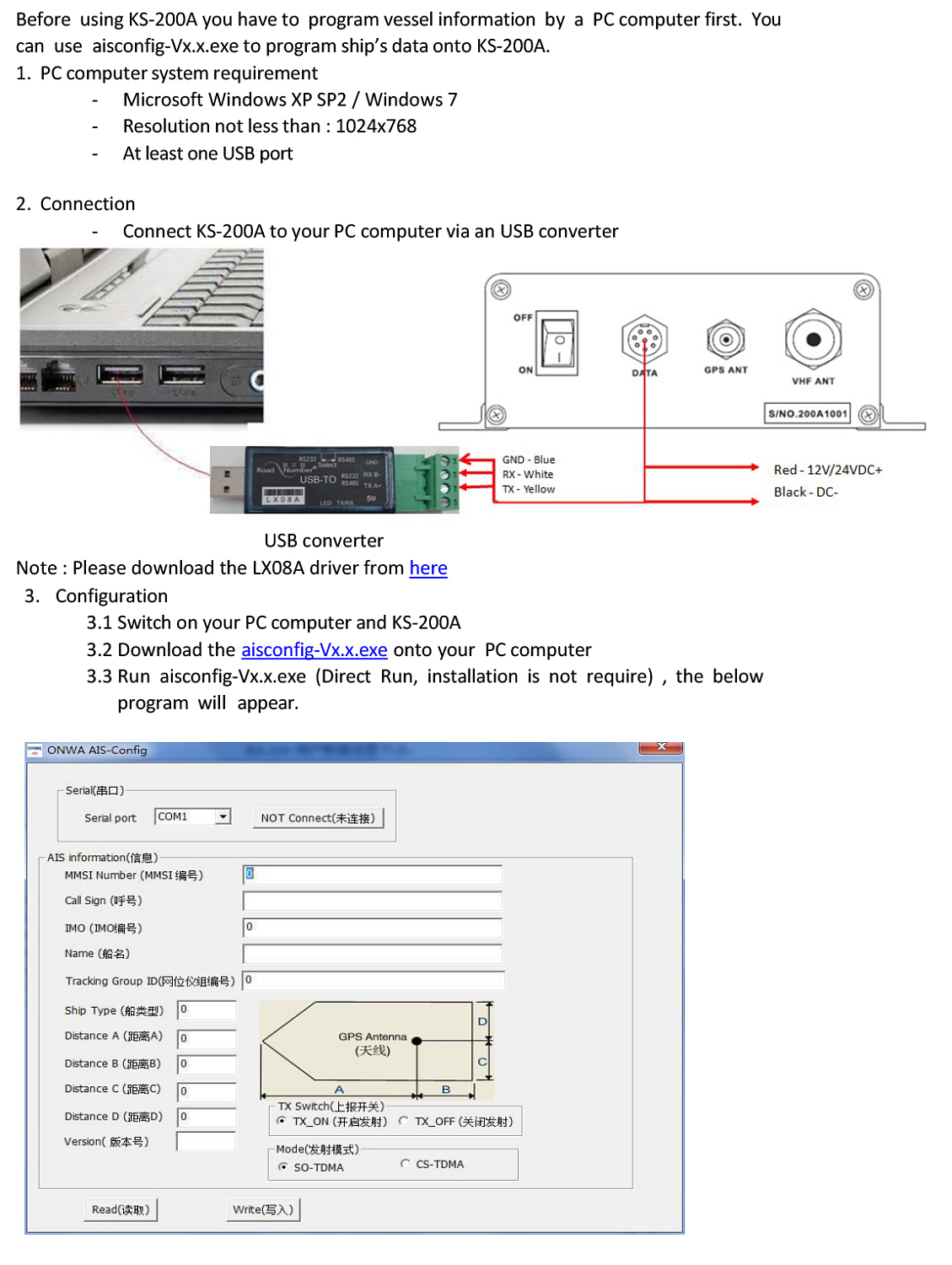 Инструкция по программированию KS-200A, KS200A_SART AIS