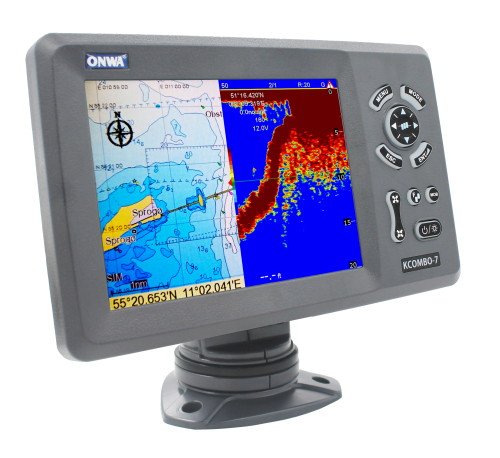 Картплоттер | GPS | эхолот | KCombo-7 | ONWA Marine